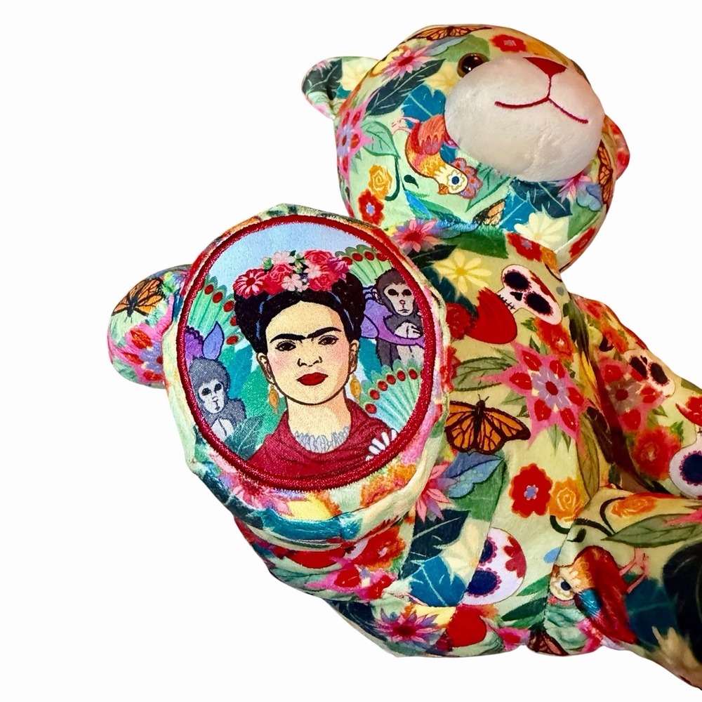 Build-A-Bear Frida Kahlo Icon Collage Teddy Bear 12" Without Headband - Picture 12 of 16